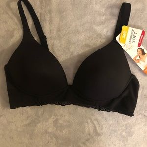 Warners Black Bra 36C NWT